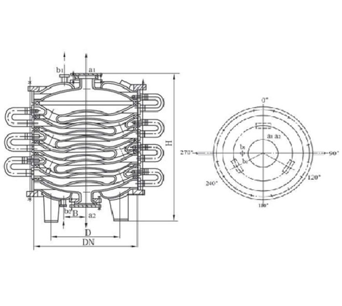Glass Lined Disk Type Heat Exchanger